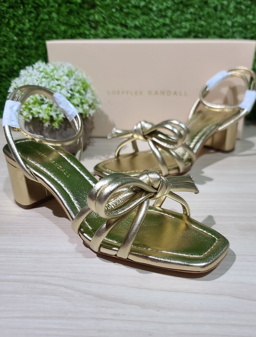 Loeffler Randall Mikel Sandals / Champagne US Women's 7.5 B NEW